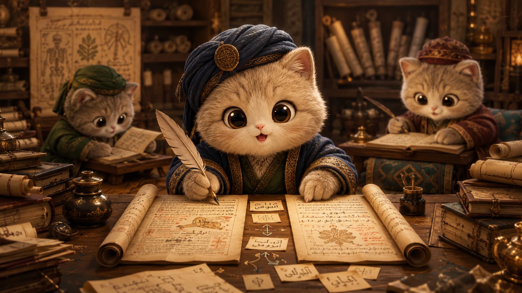 侯奈因·伊本·伊斯哈格猫与同伴对照不同语言版本并重新写出准确译稿